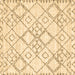 Square Machine Washable Solid Brown Modern Rug, wshcon3038brn