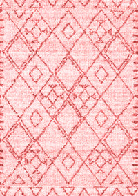 Solid Red Modern Rug, con3038red