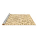 Sideview of Machine Washable Solid Brown Modern Rug, wshcon3038brn