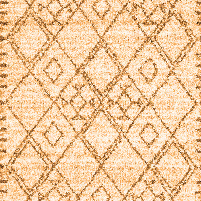 Serging Thickness of Machine Washable Solid Orange Modern Area Rugs, wshcon3038org