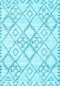 Solid Light Blue Modern Rug, con3038lblu