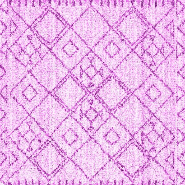 Square Machine Washable Solid Pink Modern Rug, wshcon3038pnk