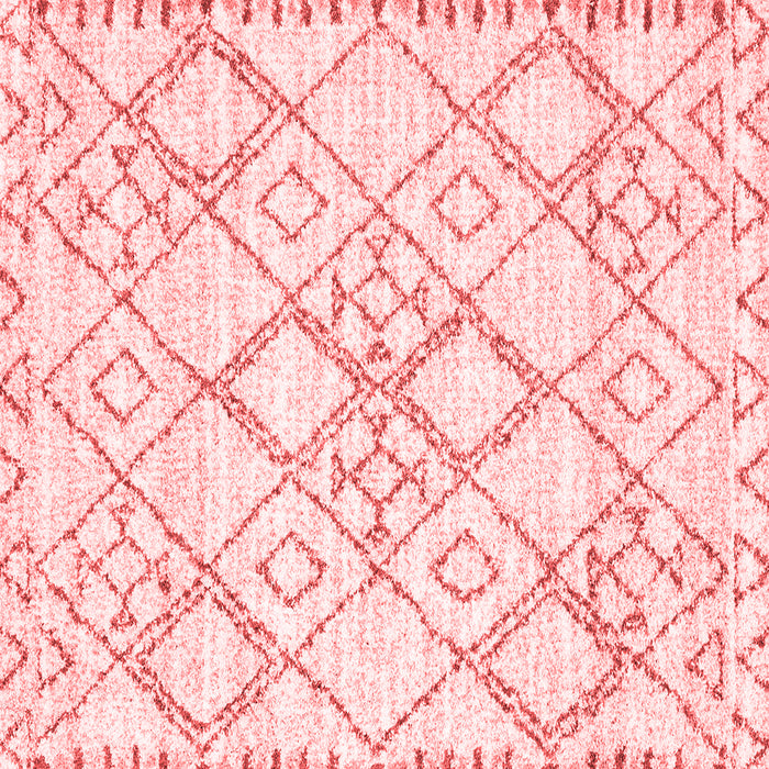 Machine Washable Solid Red Modern Rug, wshcon3038red