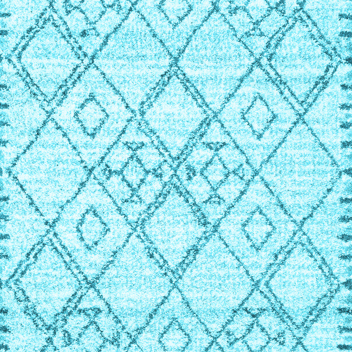 Machine Washable Solid Light Blue Modern Rug, wshcon3038lblu