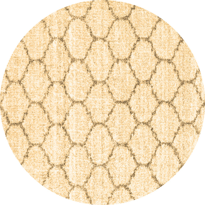 Round Terrilis Brown Contemporary Rug, con3039brn