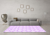 Machine Washable Terrilis Purple Contemporary Rug, wshcon3039pur