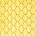 Square Machine Washable Terrilis Yellow Contemporary Rug, wshcon3039yw