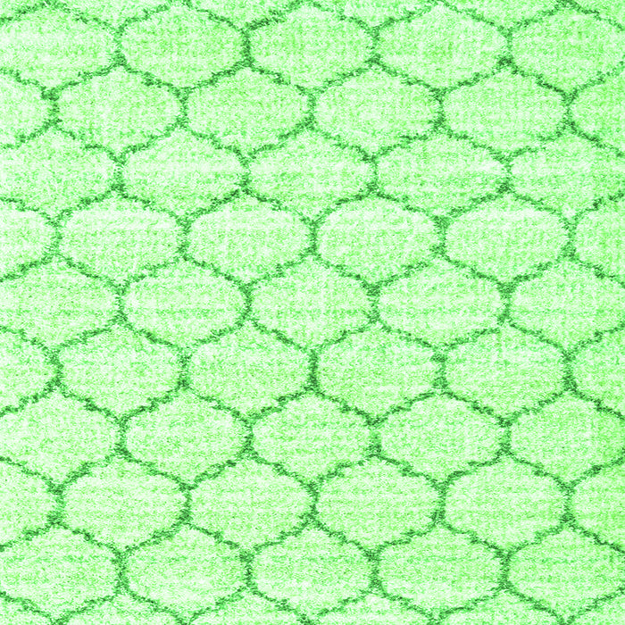 Serging Thickness of Terrilis Green Contemporary Rug, con3039grn
