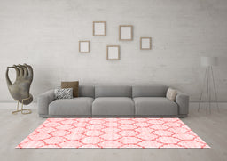 Contemporary Red Washable Rugs