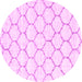 Round Terrilis Pink Contemporary Rug, con3039pnk