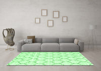 Machine Washable Terrilis Emerald Green Contemporary Rug, wshcon3039emgrn