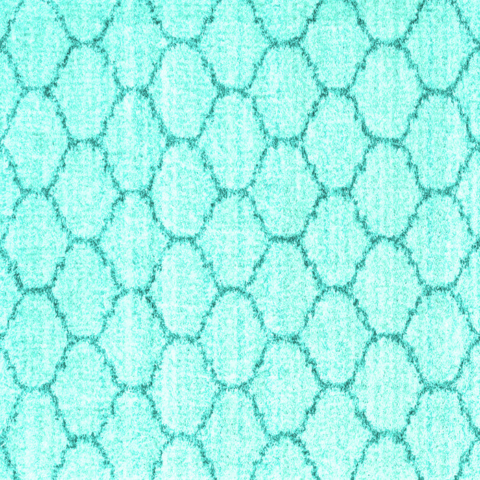 Square Terrilis Turquoise Contemporary Rug, con3039turq