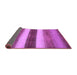 Sideview of Abstract Purple Contemporary Rug, con303pur