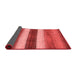 Abstract Red Contemporary Area Rugs