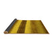 Sideview of Abstract Yellow Contemporary Rug, con303yw