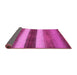 Sideview of Abstract Pink Contemporary Rug, con303pnk