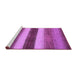 Sideview of Machine Washable Abstract Purple Contemporary Area Rugs, wshcon303pur