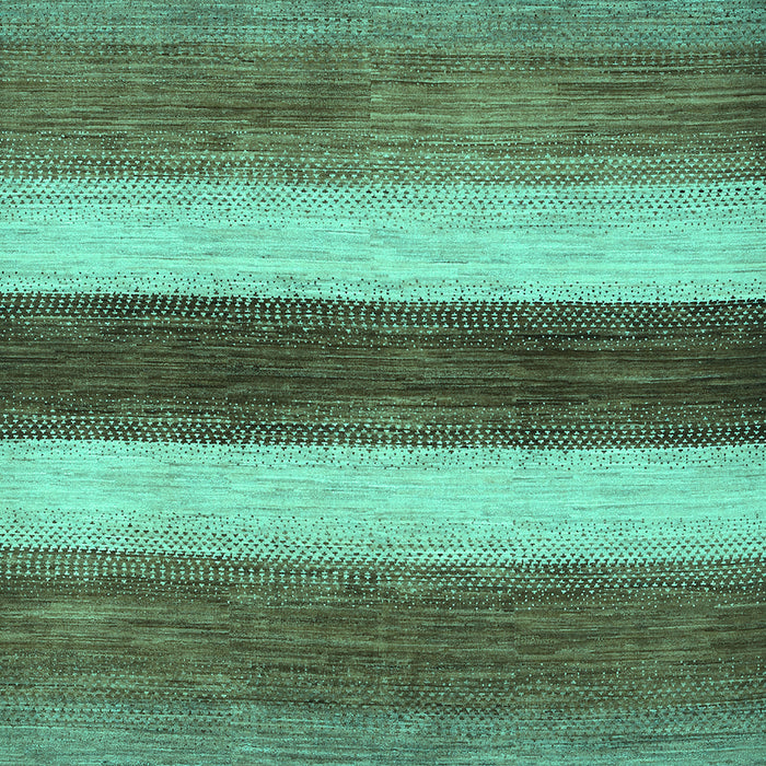 Abstract Turquoise Contemporary Rug, con303turq