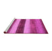 Sideview of Machine Washable Abstract Pink Contemporary Rug, wshcon303pnk