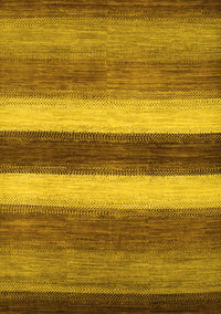 Abstract Yellow Contemporary Rug, con303yw