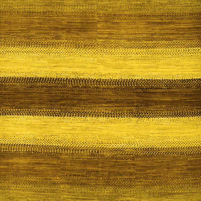 Abstract Yellow Contemporary Rug, con303yw