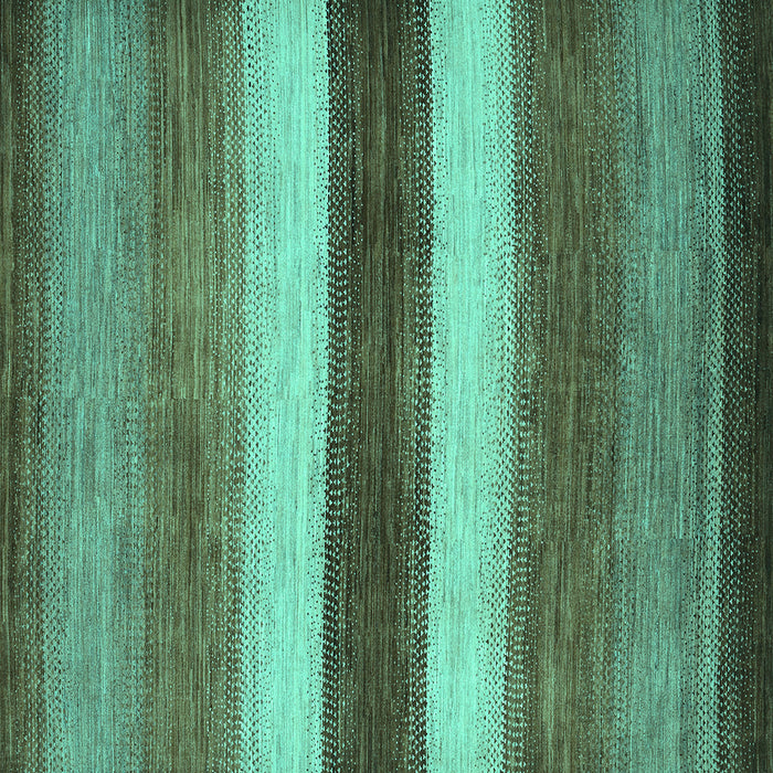 Square Machine Washable Abstract Turquoise Contemporary Area Rugs, wshcon303turq