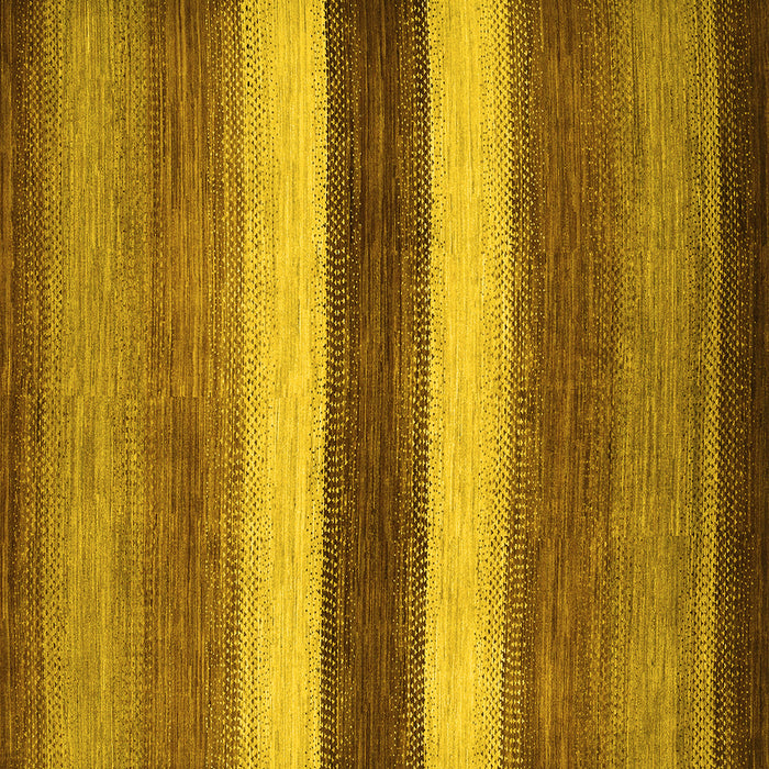 Square Abstract Yellow Contemporary Rug, con303yw