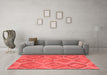 Country Red Washable Rugs