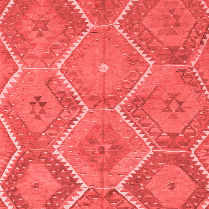 Machine Washable Southwestern Red Country Rug, wshcon3040red
