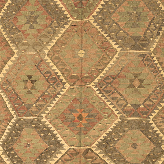 Machine Washable Southwestern Brown Country Rug, wshcon3040brn