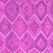 Square Southwestern Pink Country Rug, con3040pnk