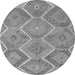 Square Southwestern Gray Country Rug, con3040gry