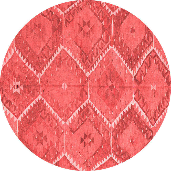 Machine Washable Southwestern Red Country Rug, wshcon3040red
