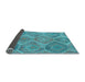 Sideview of Southwestern Light Blue Country Rug, con3040lblu