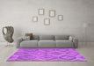 Machine Washable Southwestern Purple Country Area Rugs in a Living Room, wshcon3040pur