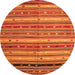 Machine Washable Southwestern Orange Country Area Rugs, wshcon3041org