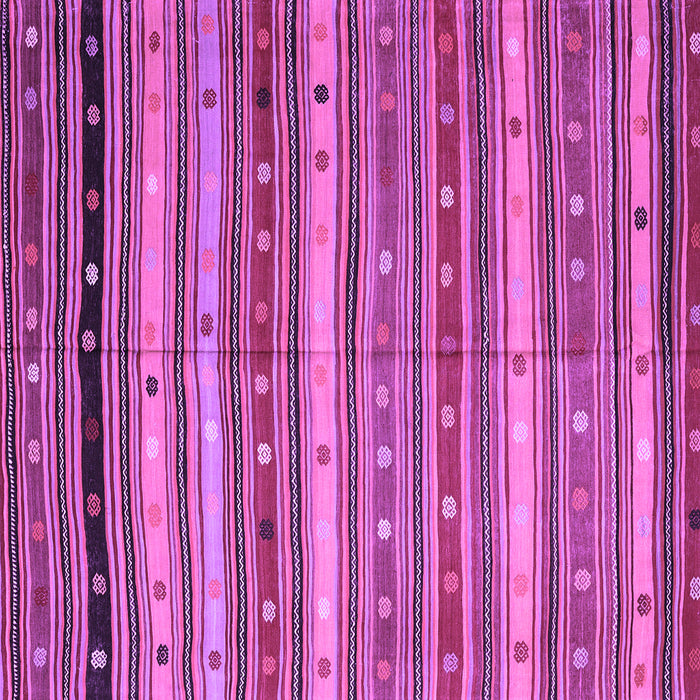 Square Machine Washable Southwestern Purple Country Area Rugs, wshcon3041pur