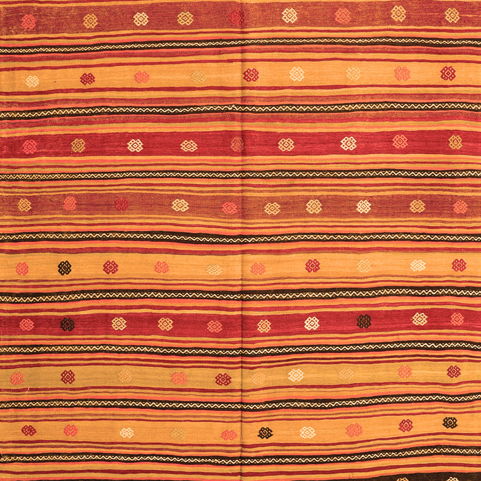 Serging Thickness of Machine Washable Southwestern Orange Country Area Rugs, wshcon3041org