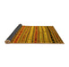 Sideview of Southwestern Yellow Country Rug, con3041yw