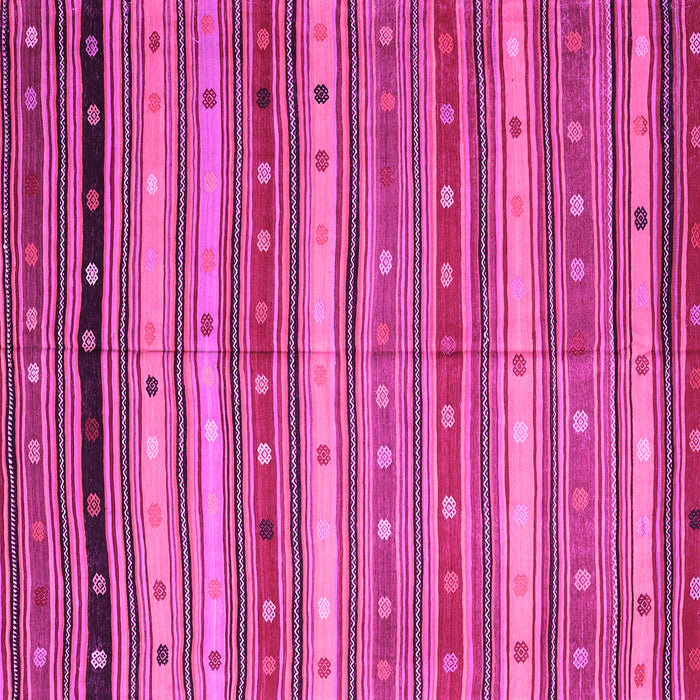 Square Machine Washable Southwestern Pink Country Rug, wshcon3041pnk