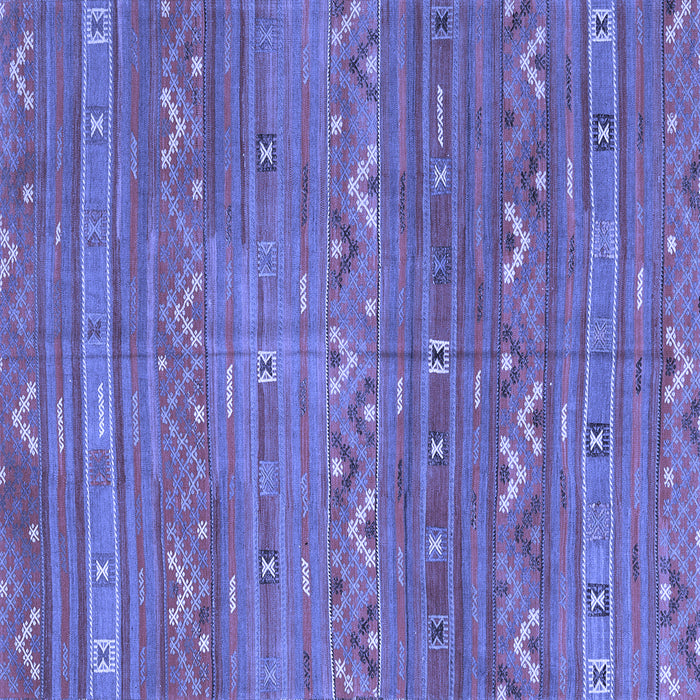 Square Oriental Blue Traditional Rug, con3042blu