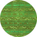 Machine Washable Oriental Green Traditional Area Rugs, wshcon3042grn