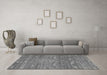 Machine Washable Oriental Gray Traditional Rug in a Living Room,, wshcon3042gry