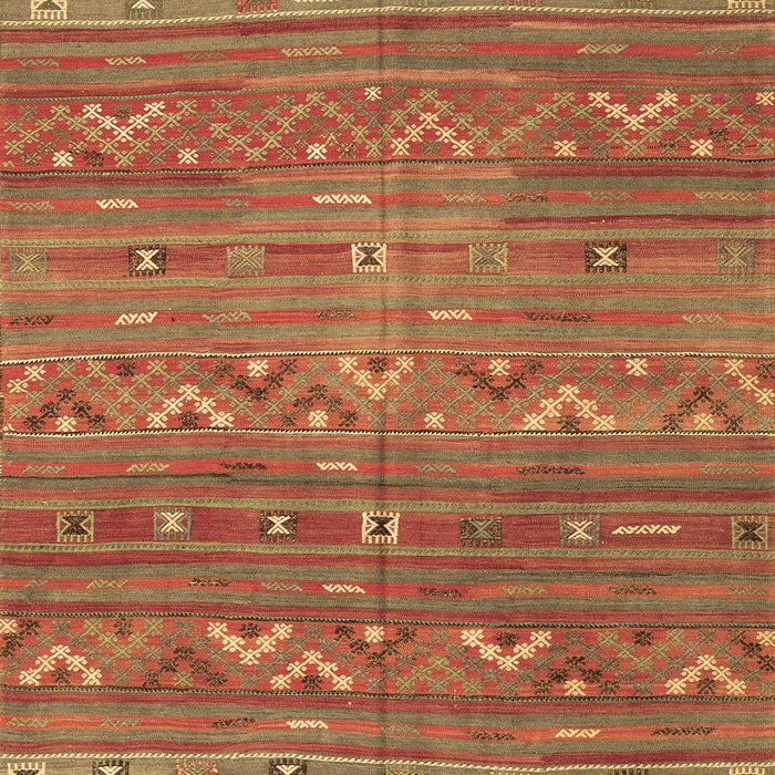 Machine Washable Oriental Brown Traditional Rug, wshcon3042brn