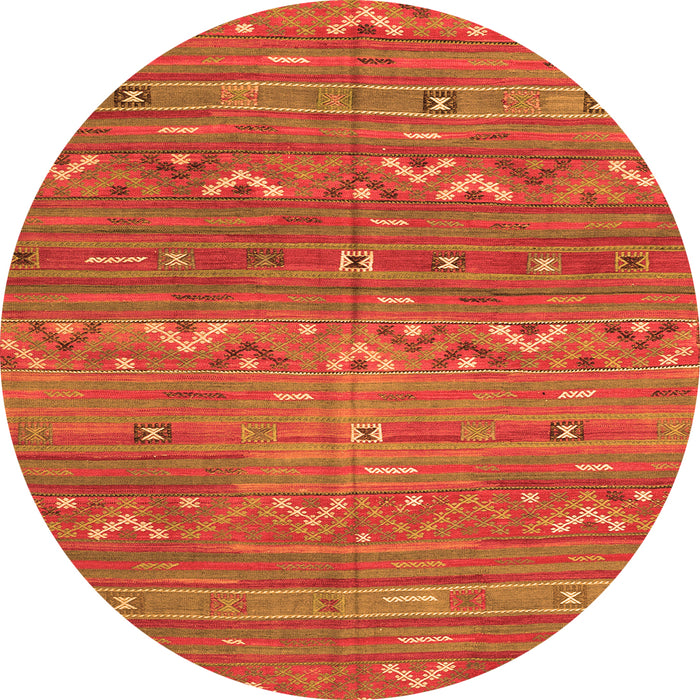 Machine Washable Oriental Orange Traditional Area Rugs, wshcon3042org