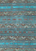 Machine Washable Oriental Light Blue Traditional Rug, wshcon3042lblu