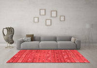 Machine Washable Oriental Red Traditional Rug, wshcon3042red