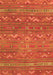 Serging Thickness of Machine Washable Oriental Orange Traditional Area Rugs, wshcon3042org