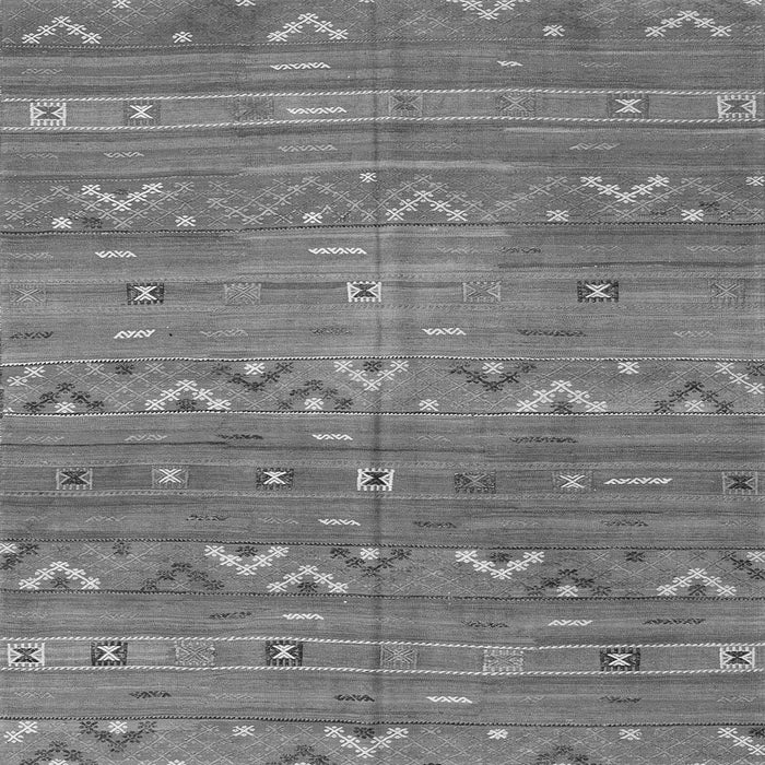 Round Machine Washable Oriental Gray Traditional Rug, wshcon3042gry