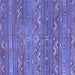 Square Machine Washable Oriental Blue Traditional Rug, wshcon3042blu